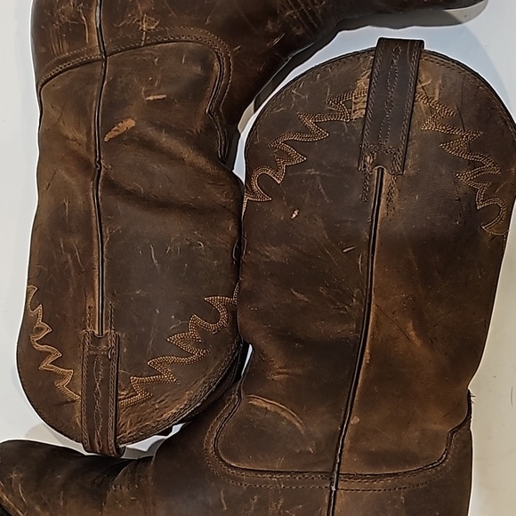 Ariat Sedona Brown Leather Cowboy Western Boots Men’s 10.5 D - Picture 9 of 16